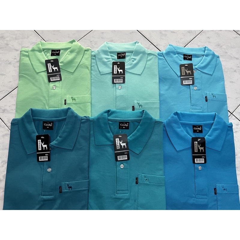 เสื้อโปโลตรากวางผู้ชาย-ผู้หญิง  Geeko ของแท้100%