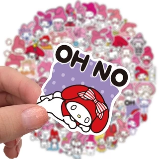 ✨พร้อมส่ง✨SANRIO My Melody sticker มาย เมโลดี้ สติกเกอร์กันน้ำรูปแบบที่แตกต่างกัน 50-100ชิ้น