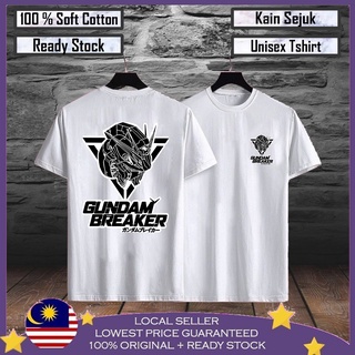 เสื้อยืดแขนสั้น พิมพ์ลาย GUNDAM BREAKER BAJU VIRAL BAJU LELAKI สีดํา