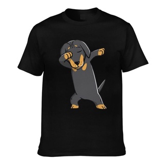 เสื้อยืดโอเวอร์ไซส์เสื้อยืดแฟชั่น พิมพ์ลายกราฟฟิคสุนัข Dachshund Kawaii สไตล์ฮาราจูกุS-3XL