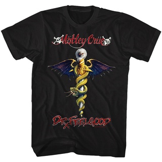 เสื้อยืด พิมพ์ลาย Motley Crue Full Color Dr Feelgood Crest s Heavy Metal Merch สําหรับผู้ชาย 995919Size S-5XL