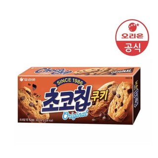 chocochip cookies คุ๊กกี้เกาหลี สอดไส้ช็อคโกเเลตชิป chocochip cookies orion brand 104g 초코칩쿠키