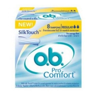 O.B. Pro Comfort Regular 8 ชิ้น ผ้าอนามัย แบบสอด ขนาดปกติ (03248)