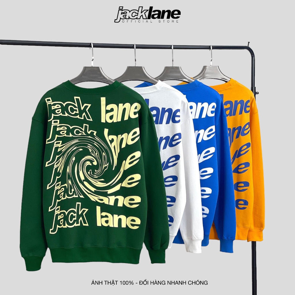 Jack Lane ILLUSION Oversize Sweater เสื้อสเวตเตอร์แขนยาวหลวม Jack Lane สําหรับผู้ชายและผู้หญิง แบรนด