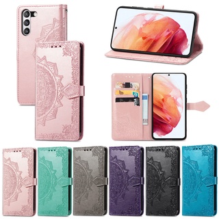 เคสโทรศัพท์หนัง Pu ฝาพับ พร้อมช่องใส่บัตร หรูหรา สําหรับ Samsung Galaxy S21Fe Plus Ultra S21Fe S21Plus S21Ultra 5G Galaxys21Fe