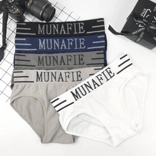 Boxer Munafie ชาย แบรนด์ ขอบตัดสี ผ้านิ่มใส่สบาย ไม่อึดอัด |มีซองทุกตัว #026