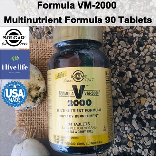 Formula VM-2000, Multinutrient Formula 90 Tablets - Solgar วิตามินรวมกว่า 31 ชนิด