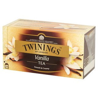 🔥สินค้าขายดี!! ทไวนิงส์ วานิลลา ชาชนิดซอง 2กรัม x 25 ซอง Twinings Vanilla tea in sachets, 2 grams x 25 sachets