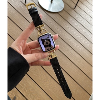 Compatible for Apple Watch Strap Lizard Leather i watch strap Exquisite craftsmanship Elegant Strap For Apple watch series 7 strap series 7 6 SE 5 4 3 2 1