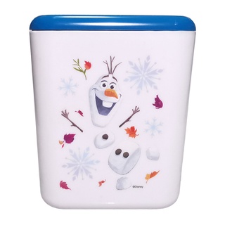 Box Cube Frozen Olaf White Disney กล่องทรงสี่เหลี่ยมโอลาฟสีขาว กล่องลายการ์ตูนดิสนีย์ ที่เก็บของมีฝาปิด ที่ใส่ของบนโต...