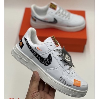พร้อมส่ง!รองเท้าผ้าใบรุ่นขายดี❗️❗️ Just Do Its (สีขาวกับสีดำ) size 36-45(+1ไซส์จากไซส์ปกติ) ( Just Do Its )