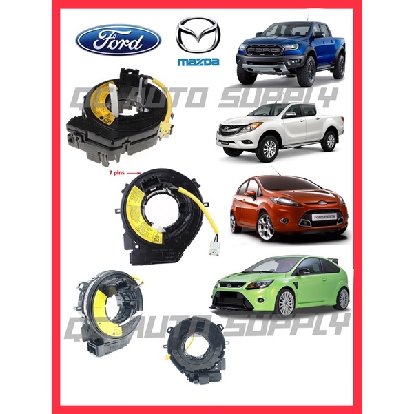 AB39-14A664-AC CLOCK SPRING เซ็นเซอร์ถุงลมสําหรับการใช้งานบน: FORD RANGER T6, FIESTA MK7,FOCUS 1.6,M