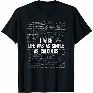 [COD]เสื้อยืดลําลอง แขนสั้น พิมพ์ลาย I Wish Life Was As Simple As Calculus เหมาะกับของขวัญคณิตศาสตร์ สําหรับผู้ชาย และผู