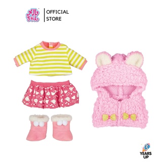 เมลจัง MELL CHAN® ชุดเมลจัง เสื้อแจ๊คเก็ตหมี สีชมพู Bear Vest (ลิขสิทธิ์แท้ พร้อมส่ง) メルちゃん ชุดตุ๊กตา Mellchan เสื้อผ้าเมลจัง เสื้อผ้าตุ๊กตา ของเล่นเด็ก ผู้หญิง ตุ๊กตาเลี้ยงน้อง ป้อนนม baby girl toys