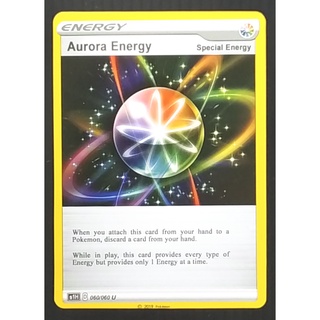 Aurora Energy - Special Energy Energy 060/060 U  Pokemon Card Gold Flash Light (Matte) ภาษาอังกฤษ