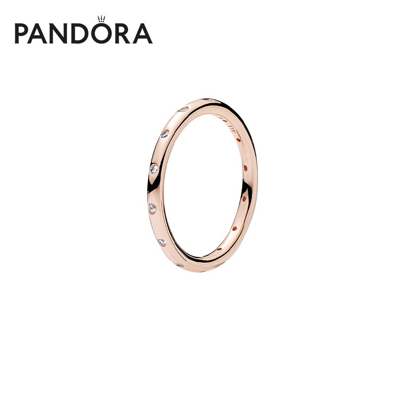 แหวนคลาสสิค Pandora Pandora ฝังพลอยดรอป 180945แหวนคู่ CZ 520 ส่งแฟน