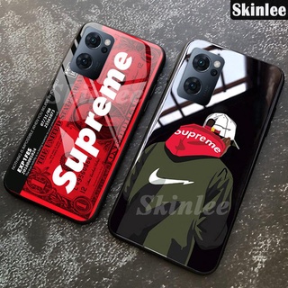 เคสกระจกนิรภัย ป้องกันรอย ปิดด้านหลัง สําหรับ OPPO Reno 7 Pro 5G Reno7 A95 4G A76 A96 A16E A77 A57 Find X5 Pro A17A17K 8 Pro A77S 5G