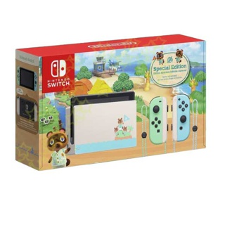 [เครื่องลายสวย] Nintendo Switch Animal Crossing Special Edition เครื่องนินเทนโดสวิทซ์ ลายแอนิมอล แถม กันรอย ครอบปุ่ม