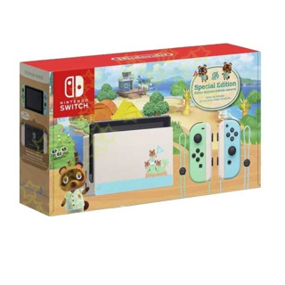 [เครื่องลายสวย] Nintendo Switch Animal Crossing Special Edition เครื่องนินเทนโดสวิทซ์ ลายแอนิมอล แถม กันรอย ครอบปุ่ม