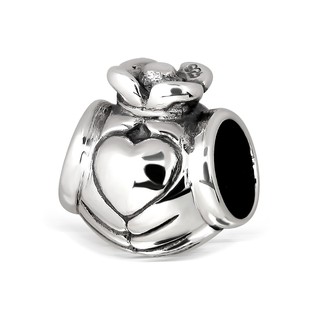 Machu Silver จี้กำไลข้อมือเงินแท้ 925 Sterling Silver ลายหัวใจคลัดดาห์ (Claddagh) พร้อมถุงกำมะหยี่