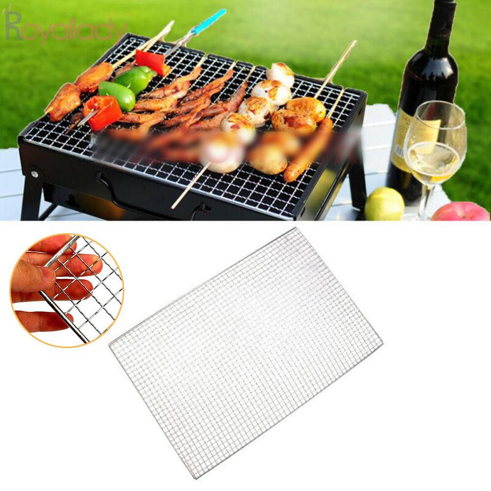 Barbecue Grill Grid Rack Cooking Net Wire Mesh 26*32CM Smooth Durable ...