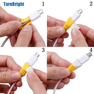 ( Turn ) ตัวถนอมสายชาร์จ Usb 4 ชิ้น