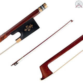 J_J คันชักไวโอลิน ( Pernambuco Bow Stick Black Frog And Horsetail ) สําหรับไวโอลิน 4 / 4