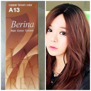 Sale!! (เเท้) Berina A13 สีน้ำตาลเข้มทองเเดง