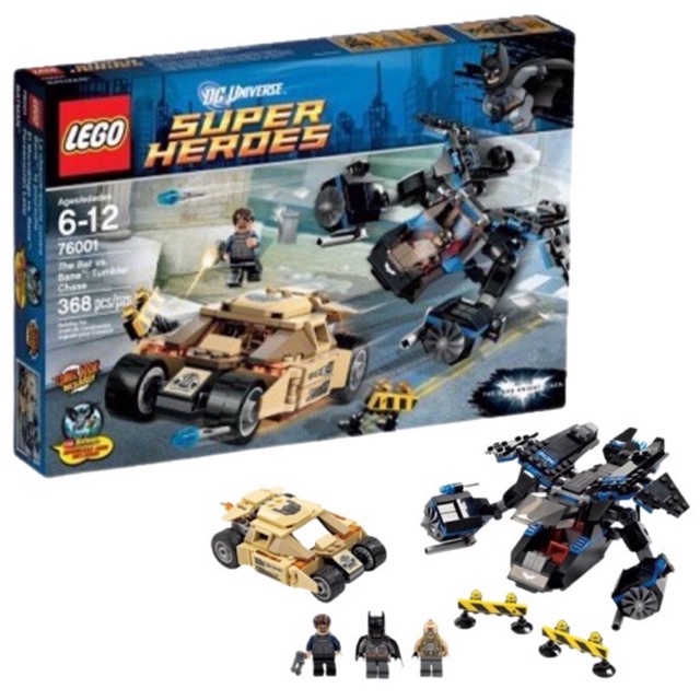 Lego 76001  DC Universe : The Dark Knight Trilogy - The Bat vs. Bane: Tumbler Chase Year 2013