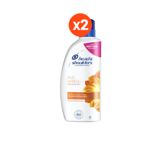 Head & Shoulders แชมพูขจัดรังแค สูตรลดผมขาดร่วง 850 มล. แพ็คสุดคุ้ม X2 ขวด Anti Dandruff Shampoo Anti Hairfall