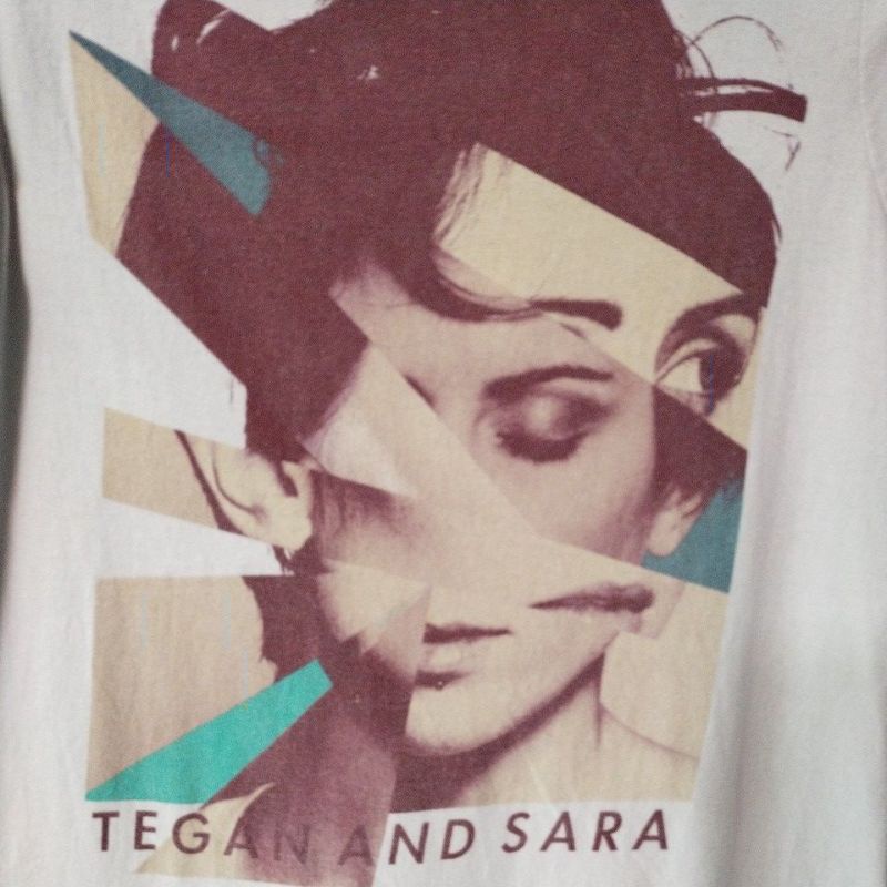 เสื้อยืดมือสอง Usa เสื้อวง Tegan And Sara เป็นวงดูโออินดี้ป๊อปชาวแคนาดา Size S.อก17/ยาว25.5
