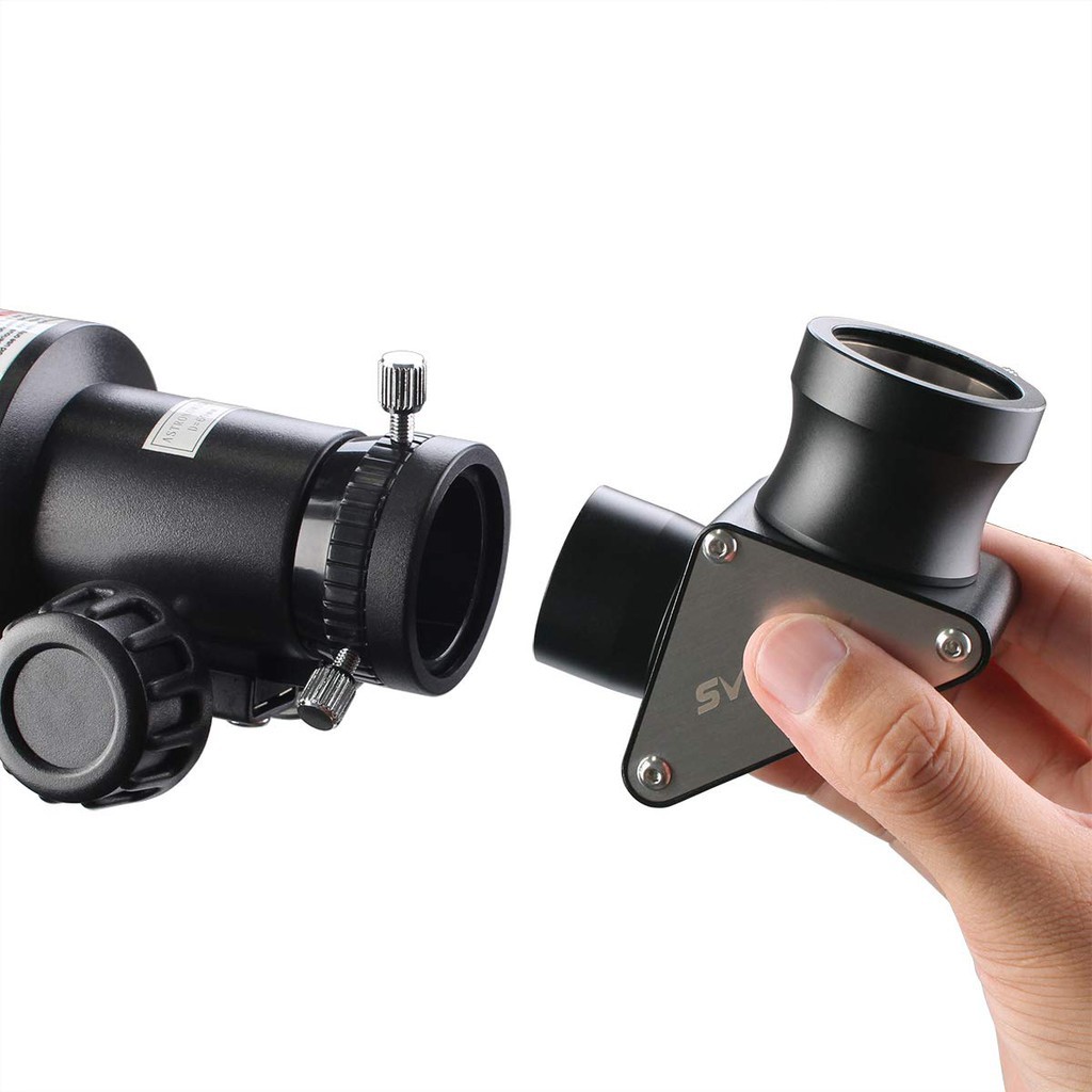 SVBONY SV188 ซีนิธ มิร์เรอร์อะแดปเตอร์แนวทแยง1.25 นิ้ว 90 องศา สร้างภาพโลหะทั้งตัวสำหรับกล้องโทรทรรศน์หักเห