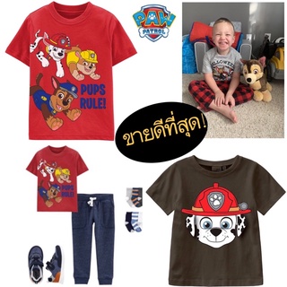 paw patrol เสื้อยืดเด็ก พาว 4-12ปี งานนำเข้าผ้าดี พร้อมส่งไทย