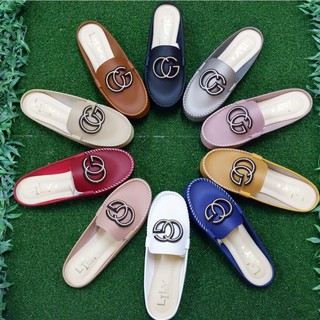 Size 36-40 รองเท้าคัทชูเปิดส้น แบบ CG Lily Shoes