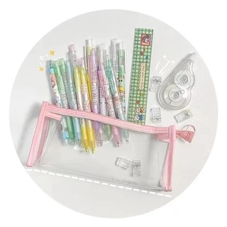 🌈พร้อมส่งจากไทย กระเป๋าดินสอแบบใส ใบใหญ่ เครื่องเขียน