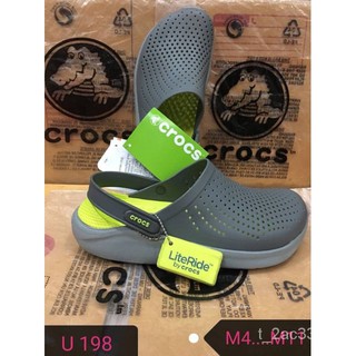 【สินค้าอยู่ไทยพร้อมส่ง】Crocs LiteRide™ สวมรุ่นใหม่ใส่สบาย，รองเท้าชายหาด