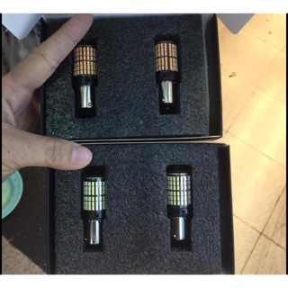 X2ไฟถอย ไฟเลี้ยว 1จุดT20เขี้ยว144LED 12V มีสีขาว/สีเหลือง