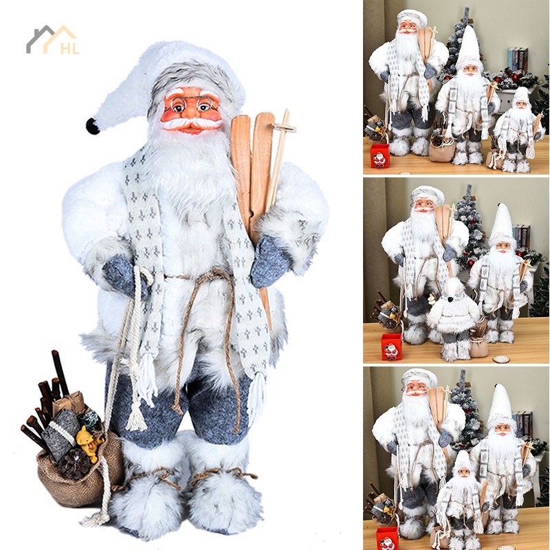 Christmas Decor 30/45/60cm Stylish Cute Santa Claus Ornaments Children Toys Christmas Party Home Decoration คริสต์มาส ของตกแต่งคริสต์มาส คริสมาส