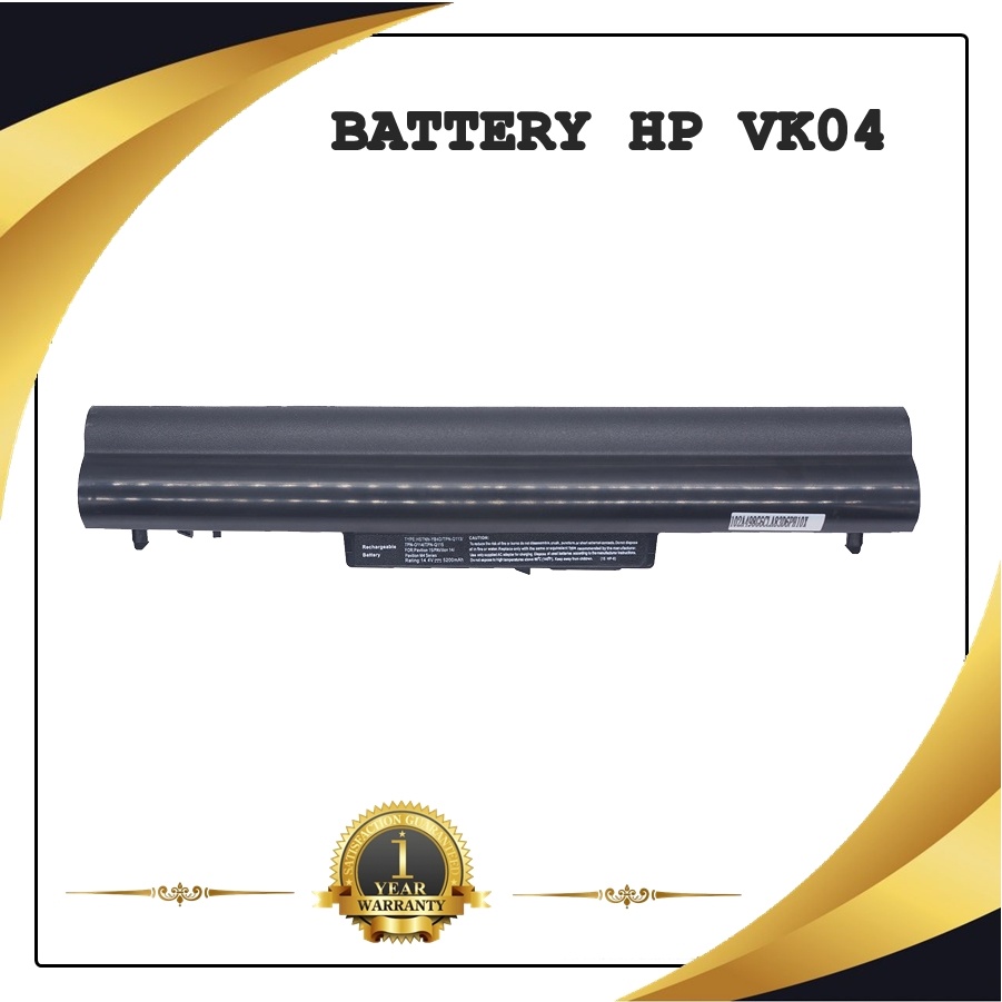 BATTERY NOTEBOOK HP VK04 สำหรับ HP PAVILION 14 15 SERIES MODEL: VK04 / แบตเตอรี่โน๊ตบุ๊คเอชพี