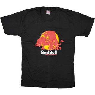 ⭐ BADBULL ⭐ เสื้อยืด คอกลม แขนสั้น แฟชั่น unisex BADBULL REDBULL กระทิงแดง ตลก ล้อเลียน