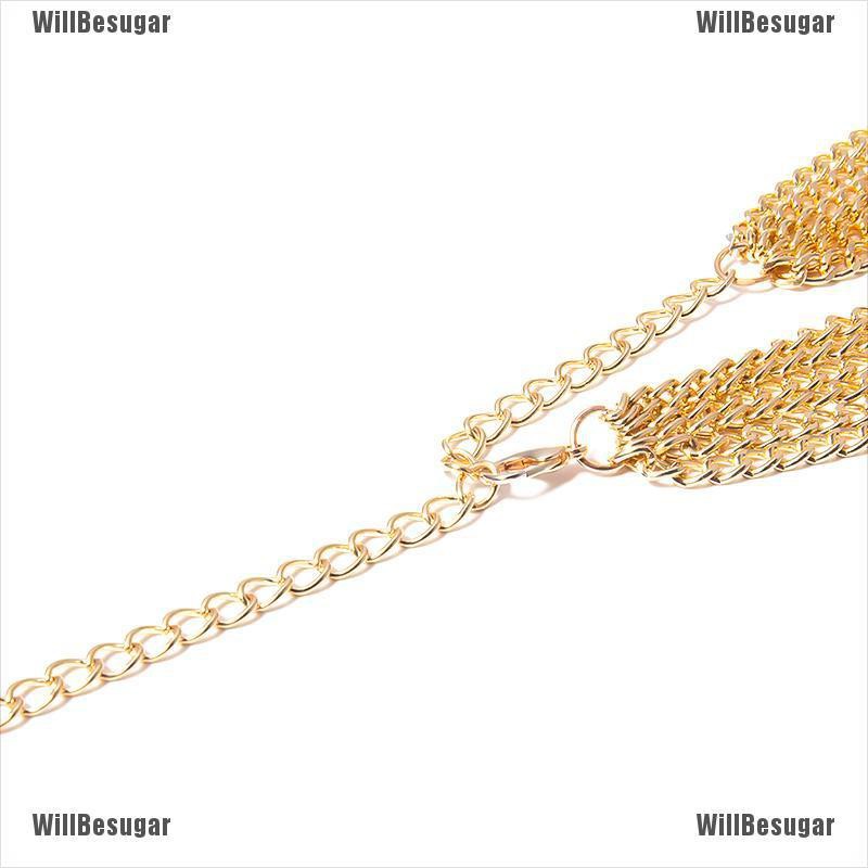 Willbesugar Women Sexy Belly Chain Beach Waist Chain Fashion Body Chains Boho Body Jewelry