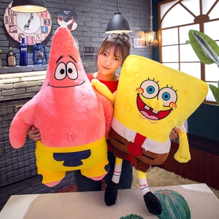 หมอนตุ๊กตานุ่ม รูปการ์ตูนสพันจ์บ็อบ Patrick Star ขนาด 35 ซม. 50 ซม. ของเล่นสําหรับเด็ก