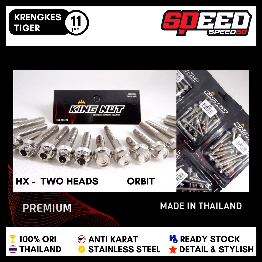 Probolt Bolt Krengkes Tiger Premium Stainless King Nut Thailand