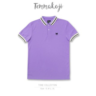 เสื้อโปโลมีสไตล์  แบรนด์  Temmakoji เก็บเงินปลายทางได้  สีเทา