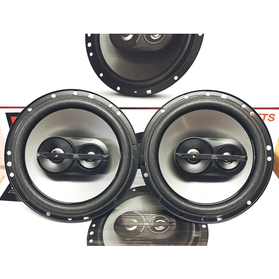 ลำโพงติดรถยนต์ ขนาด 6.5นิ้ว กลางแหลม 3ทาง ยี่ห้อ JBL รุ่น cs763  135 watts