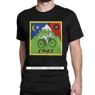 เสื้อยืด ผ้าฝ้าย พิมพ์ลาย Albert Hoffman Bicycle Day สําหรับผู้ชายS-5XL