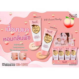 Obuse BB Cream Peachy  ครีมรองพื้นกลิ่นพีช  OB1392 ขนาด 30 กรัม