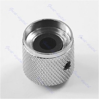 LIDU1 ✔ Knob Button Tone Volume Dome Knob For Guitar Bass FD TL Metal Chrome