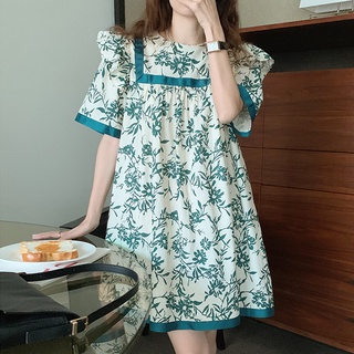 Alexa dress เดรสสั้นสีเขียว เดรสมินิมอล เดรสสไตล์เกาหลี TS898