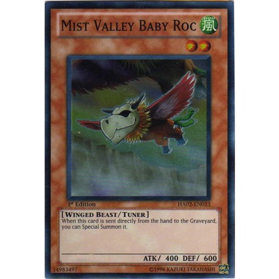 ภาษาอังกฤษ Yugioh Mist Valley Baby Roc HA02-EN013 Super 1st Edition